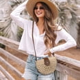 thumbnail image 6 of JASGOOD Women Straw Crossbody Bags Casual Vacation Summer Woven Bag with Inner Pocket Beige, 6 of 11