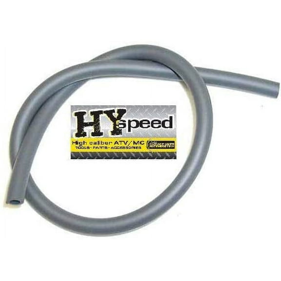 HYspeed PVC Fuel Gas Line 5/16" ID X 7/16" OD 3' Grey Silver Motorcycle ATV