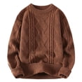 thumbnail image 2 of Miluxas Casual Cable Knit Sweater Oversize Crewneck Long Sleeve Pullover Sweaters Tops Trendy Outfits, 2 of 3