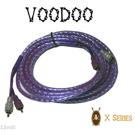New VOODOO 16.4 ft 5 Meter RCA INTERCONNECT cable PURPLE 99.9999% (Best Rca Interconnect Cables)