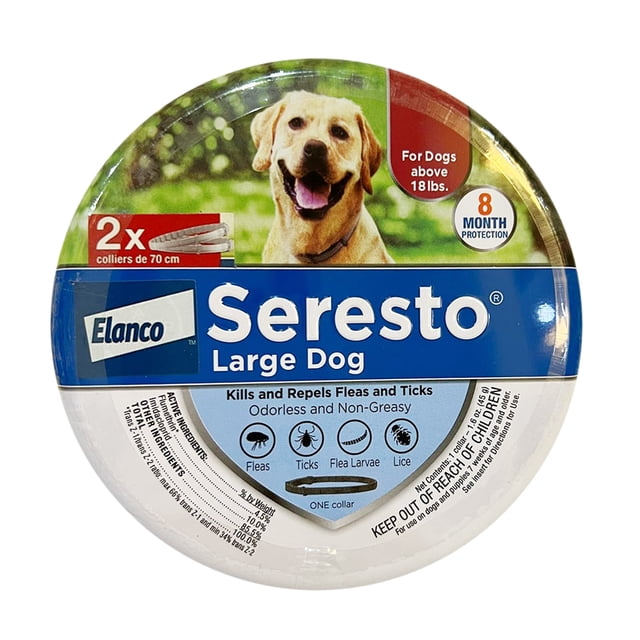 6 meses de protección impermeable 2 piezas collar antipulgas para perros (US Big Dog 70 cm)