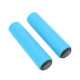 thumbnail image 1 of 2 empuñaduras para bicicleta de montaña, de silicona suave y antideslizante, que reducen la fatiga de las manos, con tapón de PVC y absorción de impactos, de silicona, color azul, 1 of 14