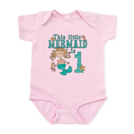 

CafePress - Mermaid First Birthday Infant Bodysuit - Baby Light Bodysuit Size Newborn - 24 Months