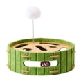 thumbnail image 3 of Toy de rascador de gato, muebles para mascotas suministra una caja interactiva de bolas de tablero de rasguño de gatos multifuncionales, rompecabezas Redondo, 3 of 8
