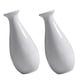 thumbnail image 4 of EeaseMX 2 jarrones de cerámica blancos, floreros sencillos, modernos, para decoración del hogar., 4 of 8