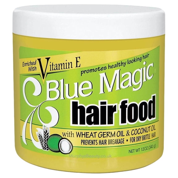Blue Magic Hair Food, Wheat Germ Coconut Oil, 12 Oz., Pack of 2