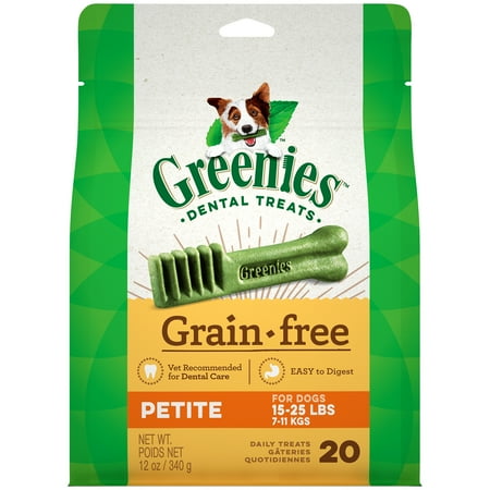 UPC 642863104602 product image for GREENIES Grain Free Petite Natural Dog Dental Care Chews Oral Health Dog Treats, | upcitemdb.com