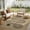Geometric Brown-5' x 7' (Rectangular), variant on 2x6 Outdoor Jute Runner Rug  Neutral Rugs Washable Farmhouse Patio Non Slip Runners For Hallway Kitchen Bedroom Porch Laundry Bathroom Modern Brown