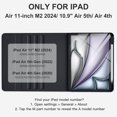 thumbnail image 2 of Funda con teclado compatible con el iPad Air de 11 pulgadas M2/10.9 de Harvopu, 2 of 8