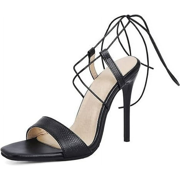 Schutz Leather Heeled Mule Sandals