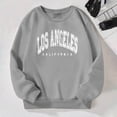 thumbnail image 2 of LUOGENLI Girls Hoodies Size 10-12 Trendy Girls Casual Crewneck Sweatshirts Long Sleeve Cute Pullover Oversized Lightweight Tops Hoodies for Girls 8-10 Grey 8-9 Years, 2 of 7