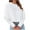 White, variant on Njoeus Womens Tops, Women's Crew-Neck Cropped Pullover Plain Long Sleeve Sweatshirt Crop Tops Blouse