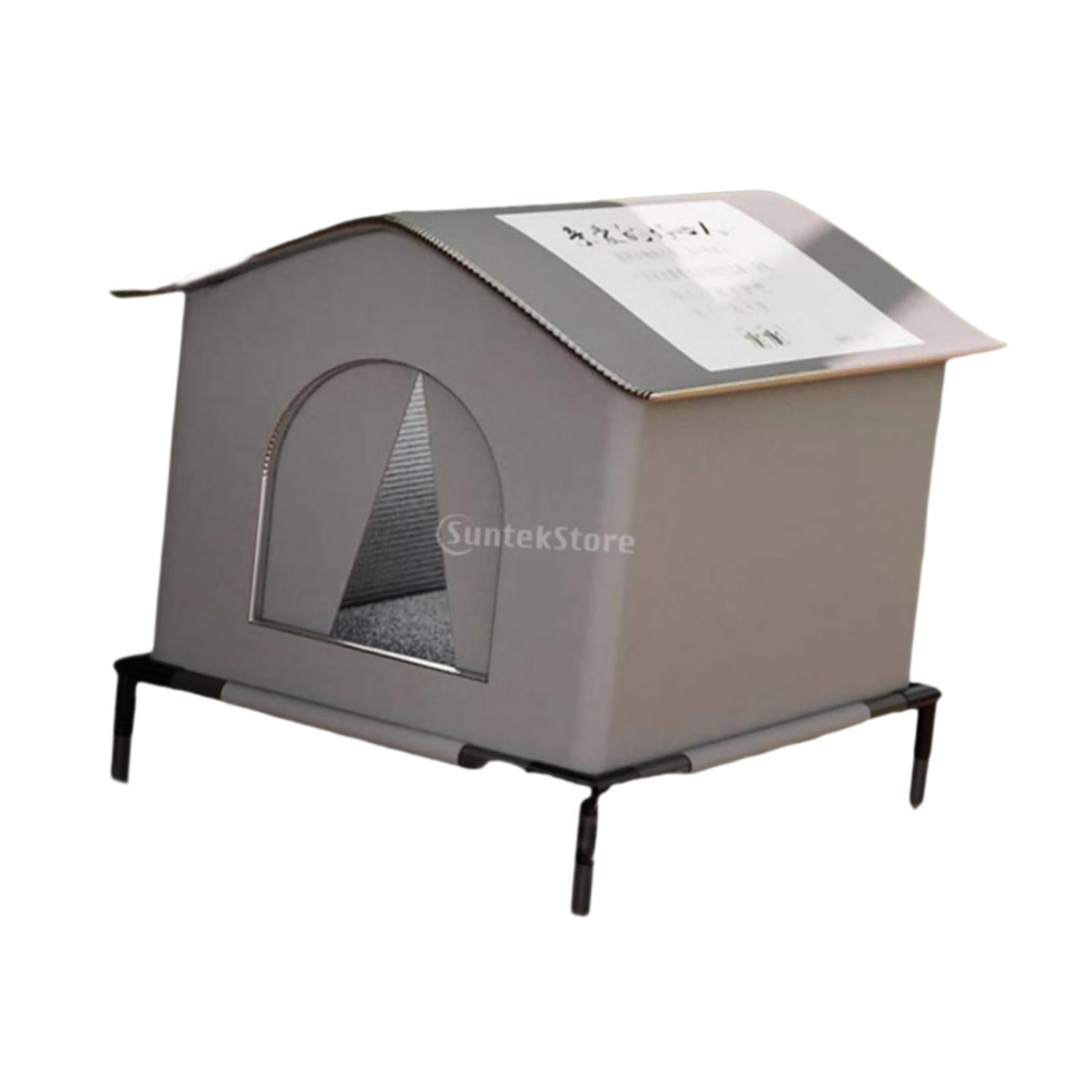 Dualoai Cat House for Outdoor Cats Dog Bed Pet Tent for Barn Cat Shelter for Outside