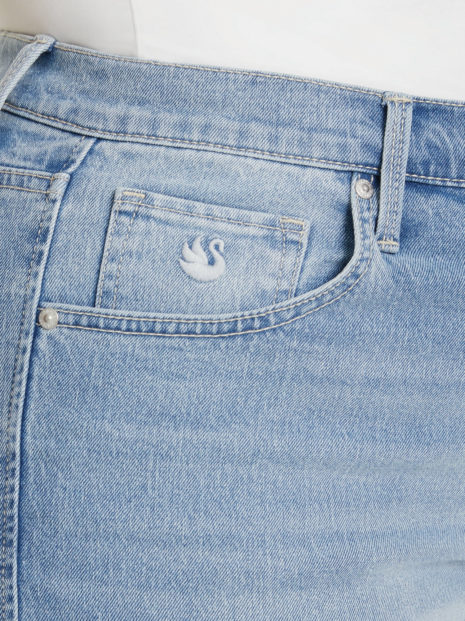 Gloria Vanderbilt Swan Series Women's Plus High Rise Wide Leg Crop Jeans, Sizes 16W-24W