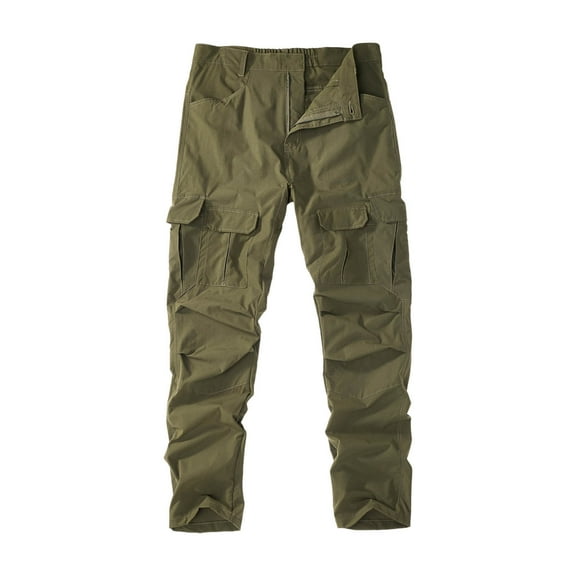 Bcfgryg Men's Cargo Pants Slim Fit Straight Leg Outdoor Casual Work Pants With Multiple Pockets Lightweight Comfortable For Spring Summer Daily Wear Men’s Cargo Pants