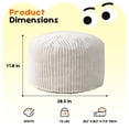 thumbnail image 2 of Sillón Puff Hobestluk 76 cm Espuma Viscoelástica Blanco, 2 of 8