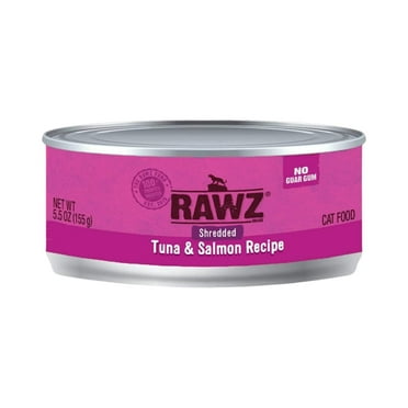 Rawz Cat Shredded Tuna Salmon 5.5oz. (Case of 24)