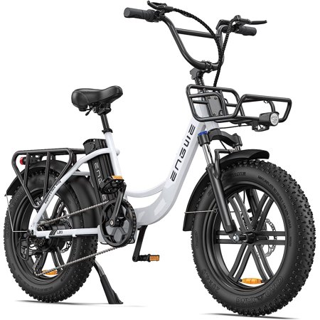 Engwe L20 Electric Bike for Adults,750W Motor 19.9MPH Fat Tire Mountain Bike with 48V 13AH Battery