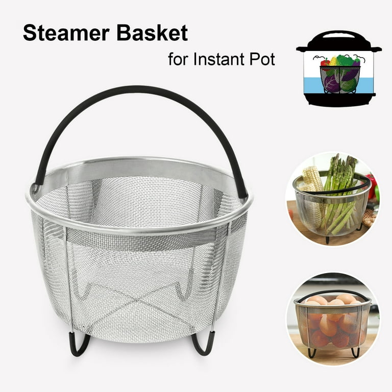 Steamer Basket for Instant Pot, Vegetable Steamer Basket Stainless Steel  Steamer Basket Insert for Pots (6qt)