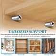thumbnail image 3 of Qumonin 20pcs Shelf Screws Pegs Shelf Support Self Tapping Screw In Shelf Pegs Furniture Shelf Board Holders With Sleeves, 3 of 6