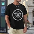 thumbnail image 4 of SPQR Men's Cotton Short Sleeve HD Print Tee for Casual T-Shirt Crew Neck Top Black 2XL, 4 of 7
