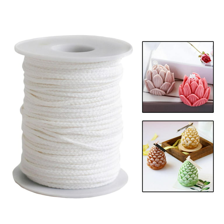 24 Ply Braided Cotton Candle Wick 400 Foot Total Candle String for