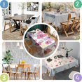 thumbnail image 6 of Pioneer Flower Floral Print Pattern Rectangle Tablecloth 60"x102",Waterproof Polyester Rectangle Table Cloth, Wipeable Spillproof Polyester Tablecloth for Dining, Camping, Indoor and Outdoor, 6 of 6
