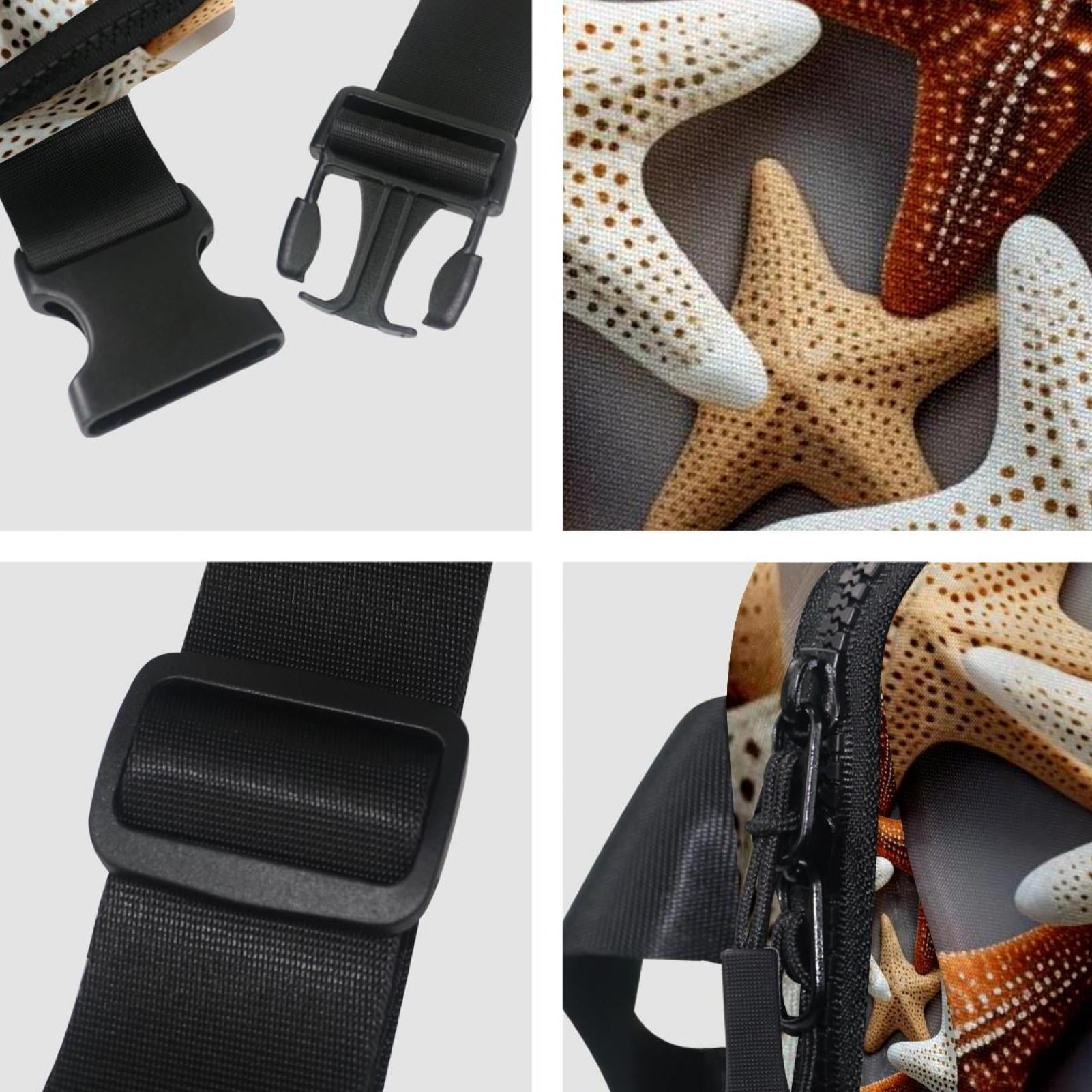 Starfish Adjustable Lightweight Waist Bags with Extension Strap, Unisex Running Belt Fanny Pack