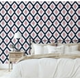 thumbnail image 5 of S4Sassy Modern Ikat Diamond Wallpaper- Purple Bohemian Wall Covering, 25"X 360" Self-Adhesive Textured Vinyl Walls Paper, Decorative Wallwrap, Easy Diy Walls Covering For Bedroom, Living Space, 5 of 9