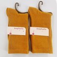 thumbnail image 5 of Autumn And Winter Pure Candy Color Ladies Pile Socks Ginger, 5 of 5