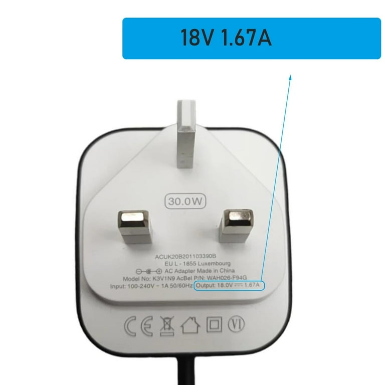 Power Supply for Echo (3rd Gen), Echo Plus (2nd Gen), Echo Show