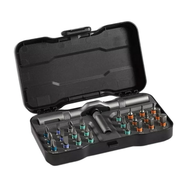 24 en 1 Ratchet destornillador de destornillador herramienta de reparación de mano de obra versátil ahorro de mano de obra con mango desmontable