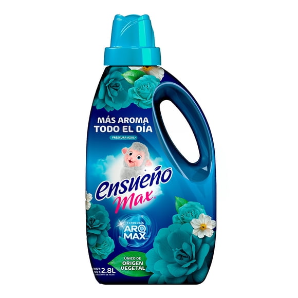Suavizante de telas Ensueño Max frescura azul 2.8 l