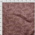 thumbnail image 4 of oneOone Silk Tabby Dark Rose Brown Fabric Animal Sewing Fabric By The Yard Printed Diy Clothing Sewing Supplies 42 Inch Wide, 4 of 4