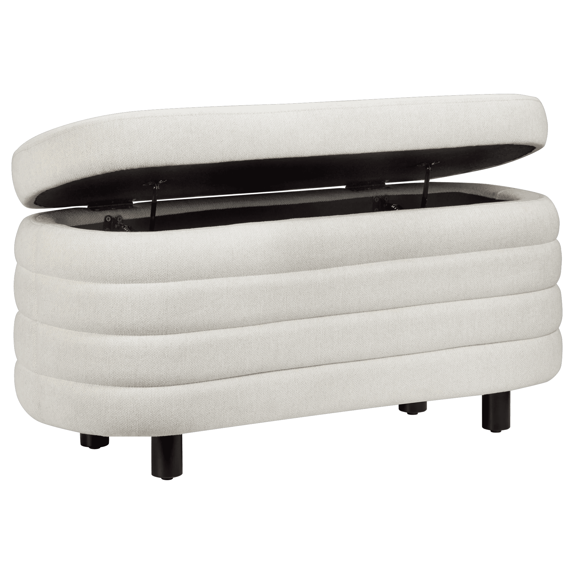 Bouclair Fabric Ottoman with Storage