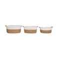 thumbnail image 4 of Seville Classics 3-Piece Natural Water Hyacinth and Rope Handwoven Basket Set, White, 4 of 7