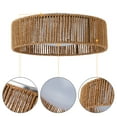 thumbnail image 2 of C Cattleya 13.75in. LED Rattan Flush Mount with Color Changing 3000K/4000K/5000K, 2 of 6