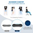 thumbnail image 4 of Ultralight Inflatable Pillow with Removable Cover for Neck Lumber Support - Upgrade Washable Travel Air Pillows for Camping, Hiking, Backpacking (Grey), 4 of 5