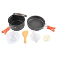 thumbnail image 4 of DS200 Compact Outdoor Cookware Set for 1-2 People: Lightweight, Durable Camping & Picnic Pot with Black Handle – Easy to Clean, Multi-Functional Essential for Wilderness Dining,, 4 of 5