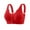 Red, variant on yievot Wireless Bras for Women Front Closure Full Coverage Bra Comfort Push up Front Close Bra for Seniors Everyday Wirefree Bras