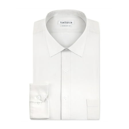 Van Heusen Mens Pincord Button Up Dress Shirt white 15 | Walmart Canada