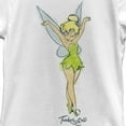 thumbnail image 2 of Girl's Peter Pan Tinker Bell Retro Watercolor Portrait Graphic Tee White Medium, 2 of 4