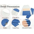 thumbnail image 5 of Fantaslook Womens Color Block Pajamas Crewneck Long Sleeve Lounge Sets Casual Jogger Outfits with Pockets, 5 of 7