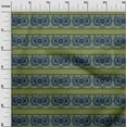 thumbnail image 2 of oneOone Polyester Lycra Fabric Geometric|Leaves & Floral Block Printed Fabric 1 Yard 56 Inch Wide, 2 of 4
