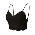 thumbnail image 3 of Made by Olivia Women's Crochet Laced Bralette Crop Cami Top, 3 of 7