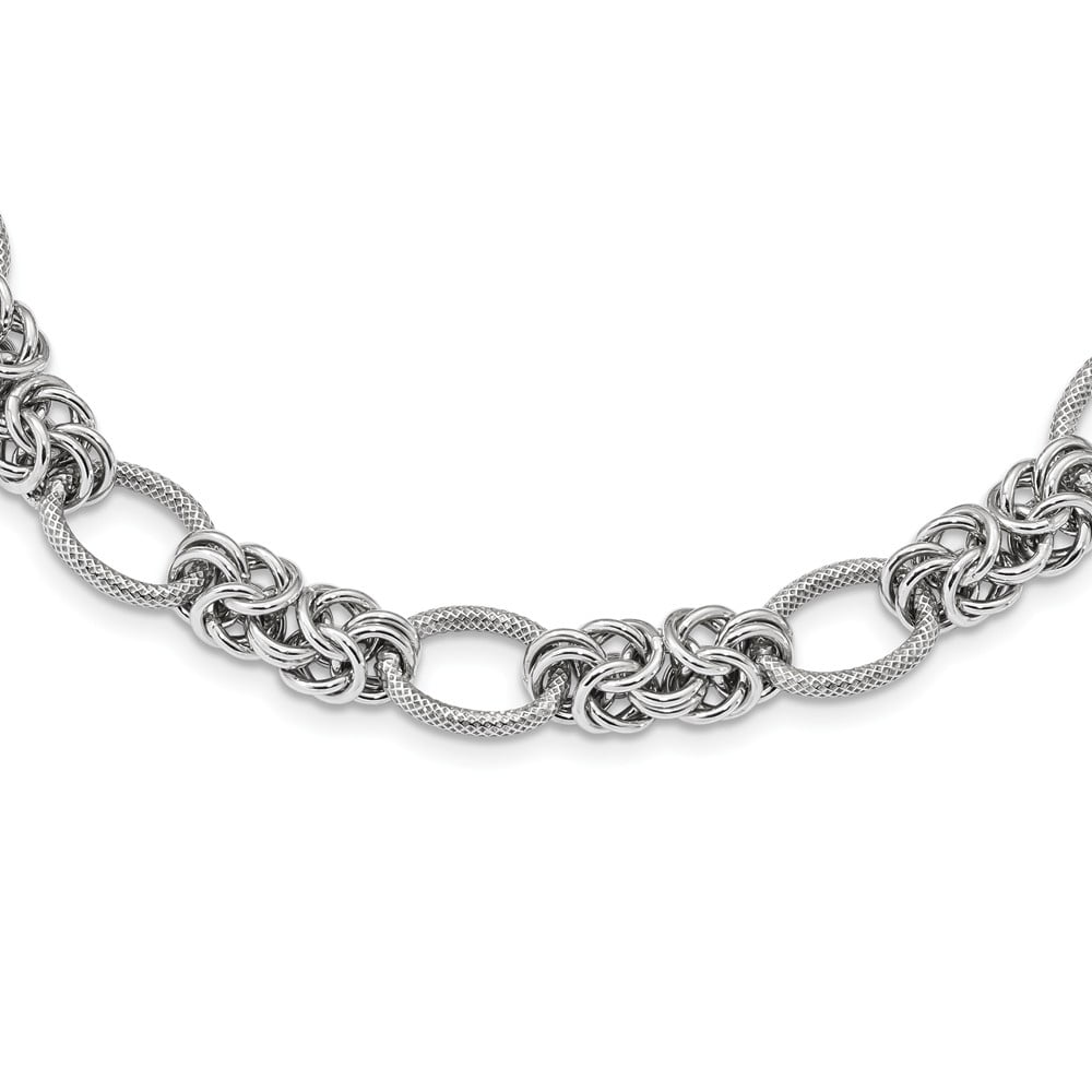 10 Mia Diamonds 925 Sterling Silver Solid Anklet Bracelet 10in