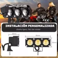 thumbnail image 2 of Par Faros Auxiliares Lupa Led Focos Luz 240w Para Coche Moto, 2 of 8
