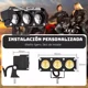 thumbnail image 2 of Par Faros Auxiliares Lupa Led Focos Luz 240w Para Coche Moto, 2 of 8