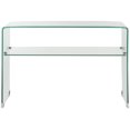 thumbnail image 3 of SAFAVIEH Hollis 29.5 in. H Modern Glam Glass Console Table, Clear, 3 of 6