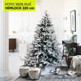 thumbnail image 2 of Árbol de Navidad Nevado Artego Eastern Hemlock 220cm 2400 RAMAS de densidad PREMIUM, 2 of 9